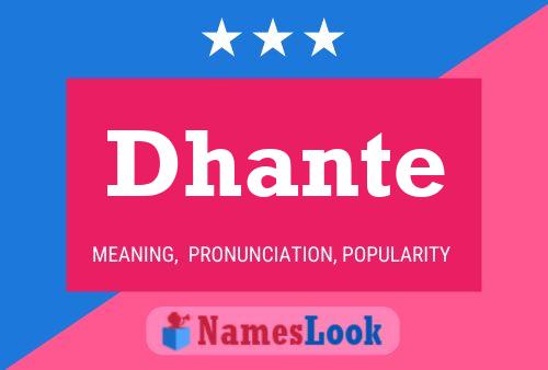 Poster del nome Dhante