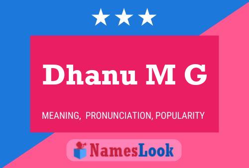 Poster del nome Dhanu M G