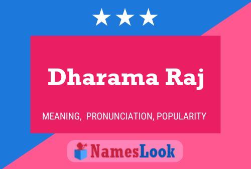 Poster del nome Dharama Raj