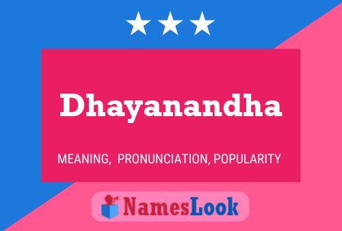 Poster del nome Dhayanandha