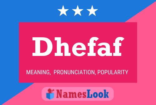 Poster del nome Dhefaf