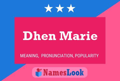 Poster del nome Dhen Marie