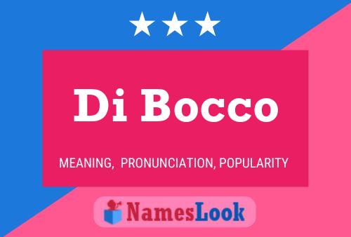 Poster del nome Di Bocco