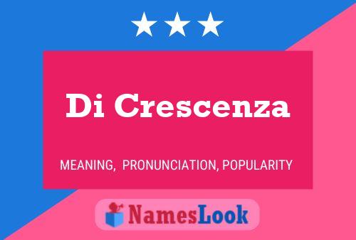 Poster del nome Di Crescenza