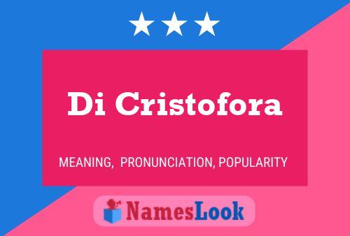 Poster del nome Di Cristofora