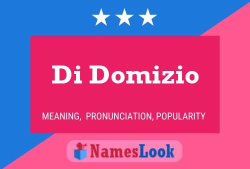 Poster del nome Di Domizio