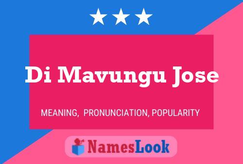 Poster del nome Di Mavungu Jose