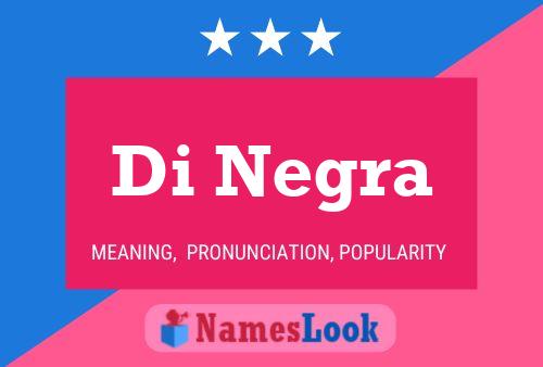 Poster del nome Di Negra