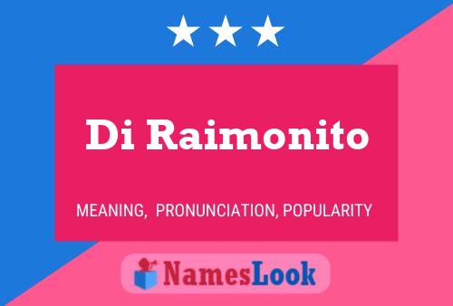 Poster del nome Di Raimonito