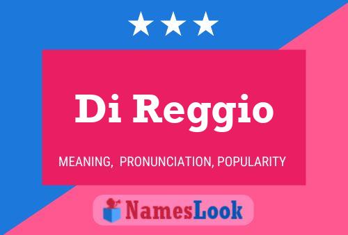 Poster del nome Di Reggio