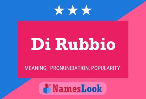 Poster del nome Di Rubbio