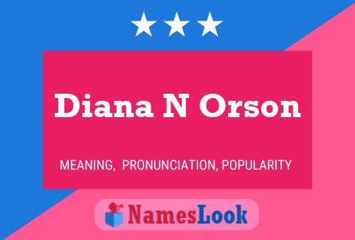 Poster del nome Diana N Orson