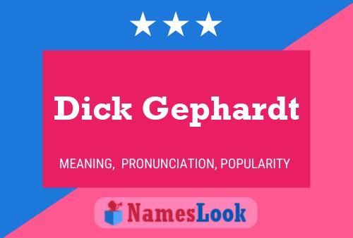 Poster del nome Dick Gephardt