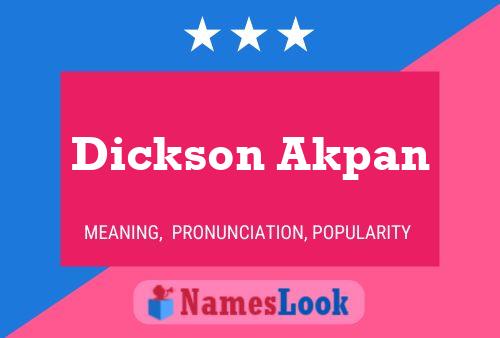 Poster del nome Dickson Akpan