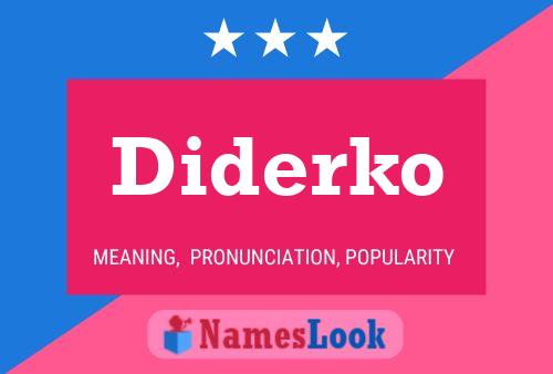 Poster del nome Diderko