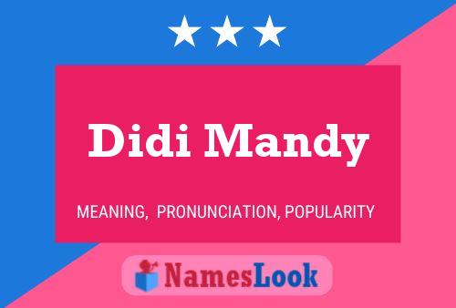 Poster del nome Didi Mandy