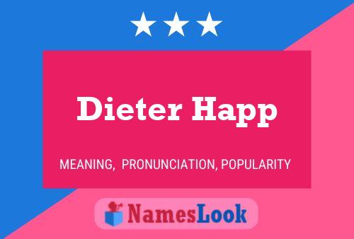 Poster del nome Dieter Happ