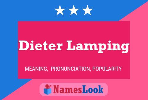 Poster del nome Dieter Lamping