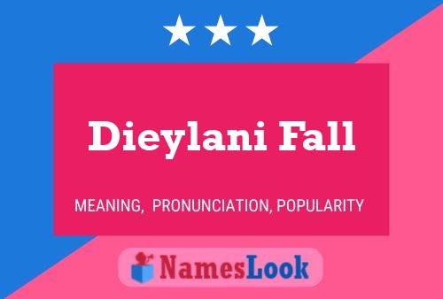 Poster del nome Dieylani Fall