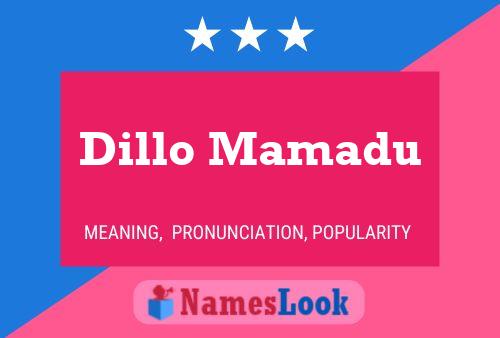 Poster del nome Dillo Mamadu