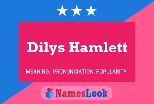 Poster del nome Dilys Hamlett