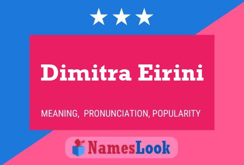 Poster del nome Dimitra Eirini