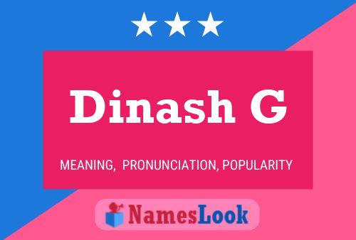 Poster del nome Dinash G