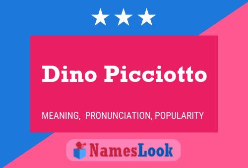 Poster del nome Dino Picciotto