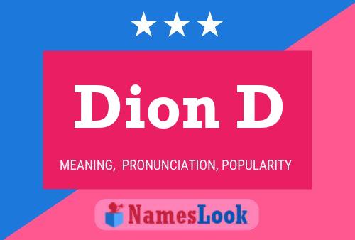 Poster del nome Dion D