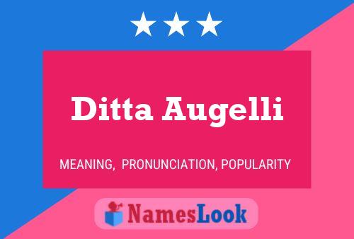 Poster del nome Ditta Augelli