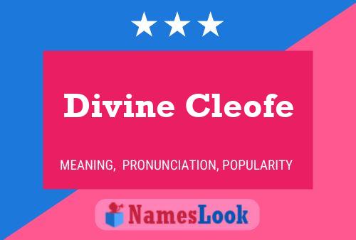 Poster del nome Divine Cleofe