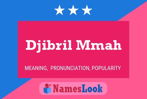 Poster del nome Djibril Mmah