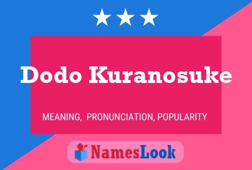 Poster del nome Dodo Kuranosuke