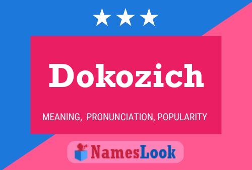 Poster del nome Dokozich