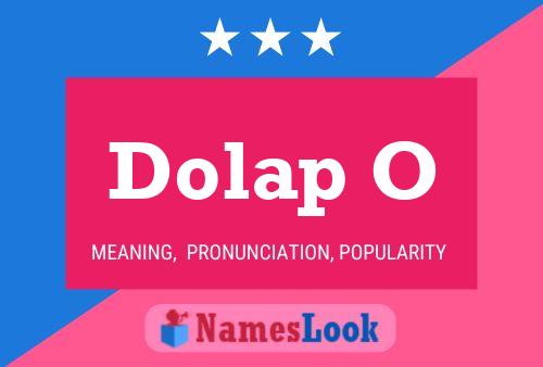 Poster del nome Dolap O