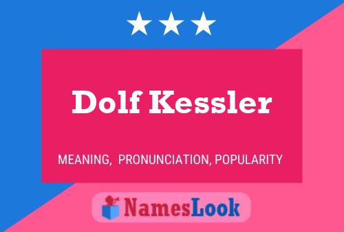 Poster del nome Dolf Kessler