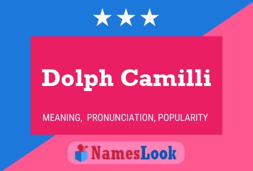 Poster del nome Dolph Camilli