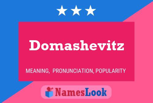 Poster del nome Domashevitz