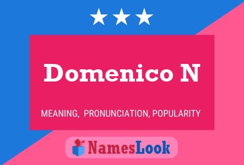 Poster del nome Domenico N