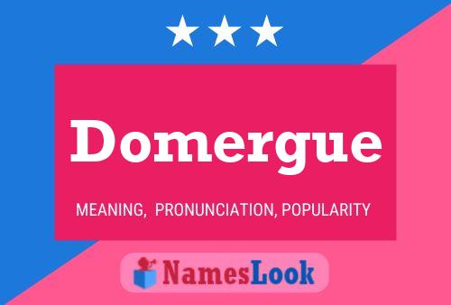 Poster del nome Domergue