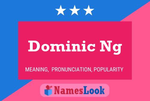 Poster del nome Dominic Ng