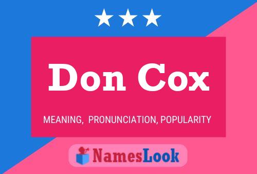 Poster del nome Don Cox