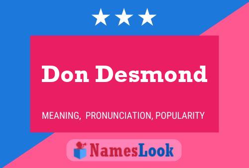 Poster del nome Don Desmond