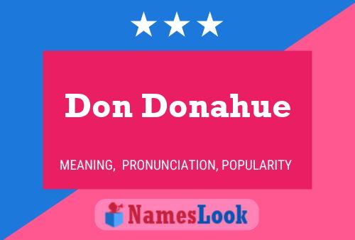 Poster del nome Don Donahue