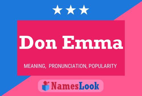 Poster del nome Don Emma