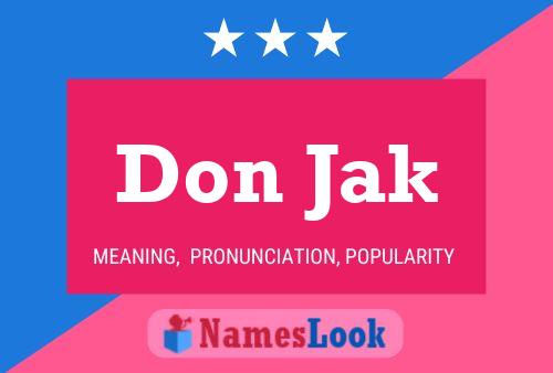 Poster del nome Don Jak