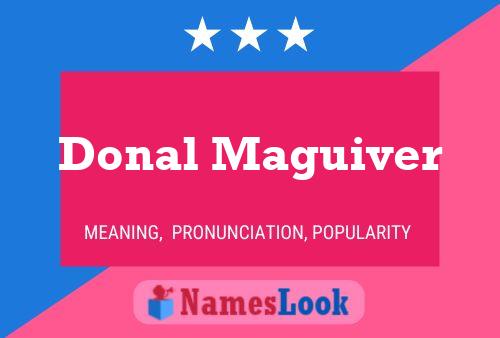 Poster del nome Donal Maguiver