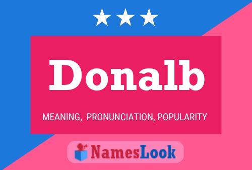 Poster del nome Donalb