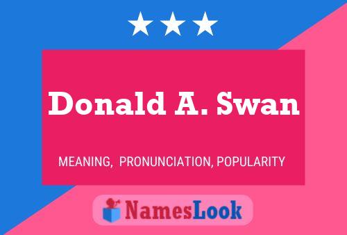 Poster del nome Donald A. Swan