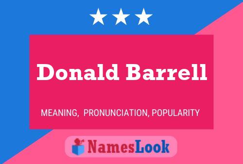 Poster del nome Donald Barrell